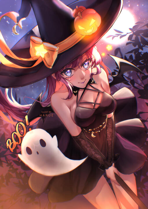 Original Art, "Moonlite Halloween"