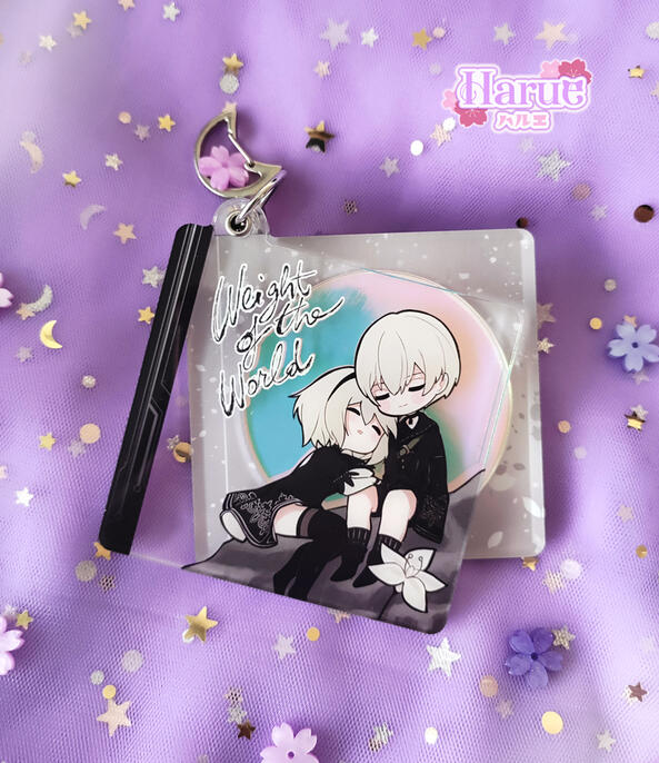 "CD" charm, openable with a removable mini CD.